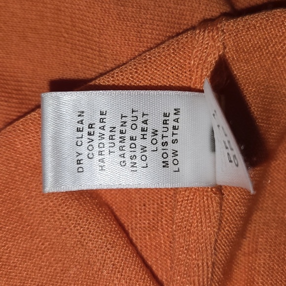 St. John Women's Wool Blend Sleeveless Blouse Orange Size M - Picture 11 of 11